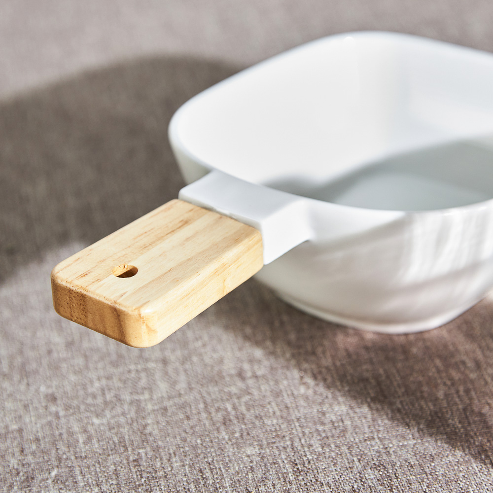 ВСЁГАЗИН Блан нуар Салатник, 23х14х7см, фарфор, бамбук, арт.№ 821-073