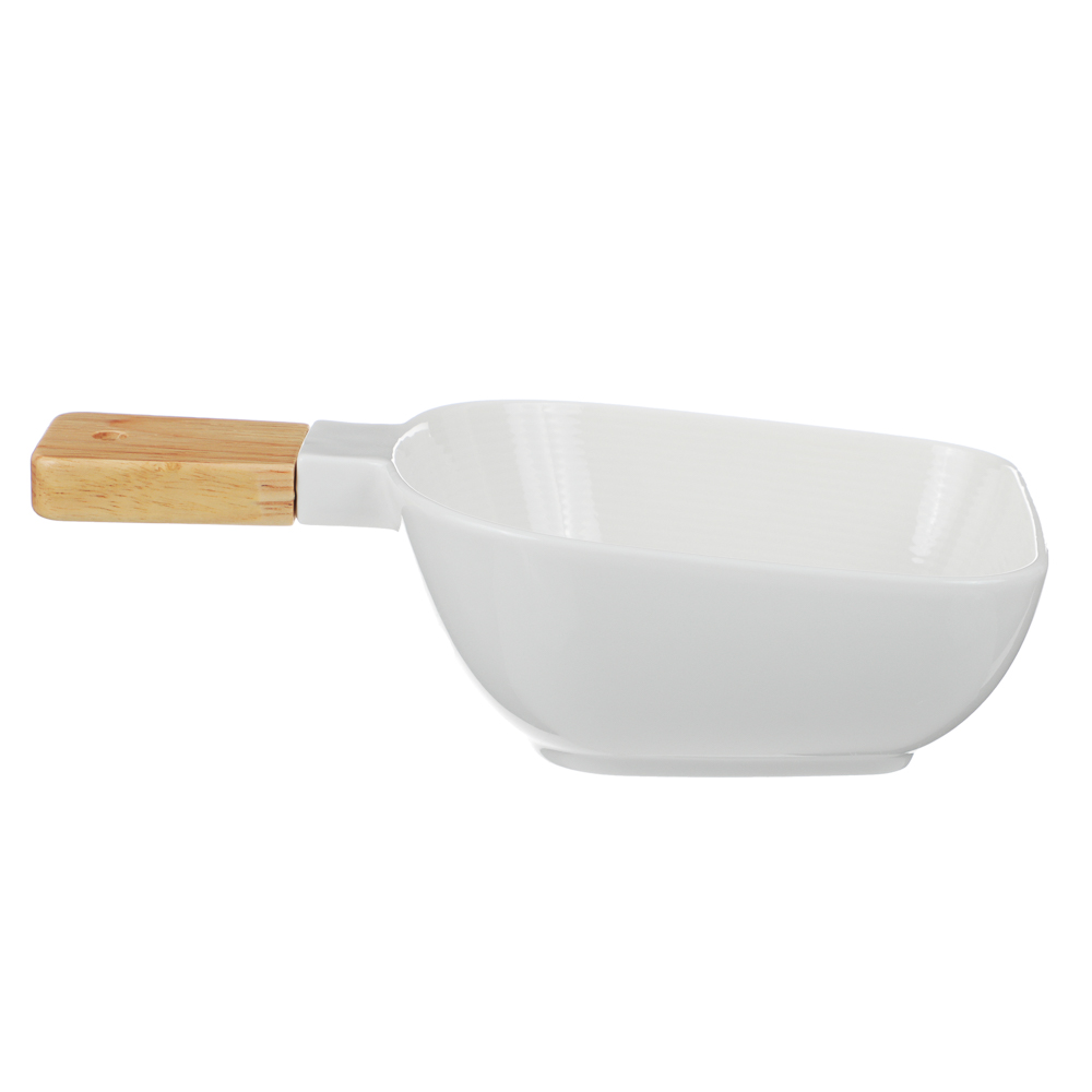 ВСЁГАЗИН Блан нуар Салатник, 23х14х7см, фарфор, бамбук, арт.№ 821-073