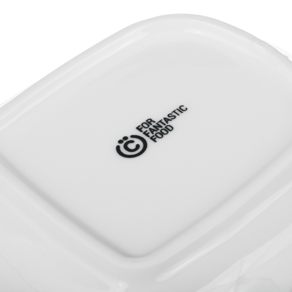 ВСЁГАЗИН Блан нуар Салатник, 23х14х7см, фарфор, бамбук, арт.№ 821-073