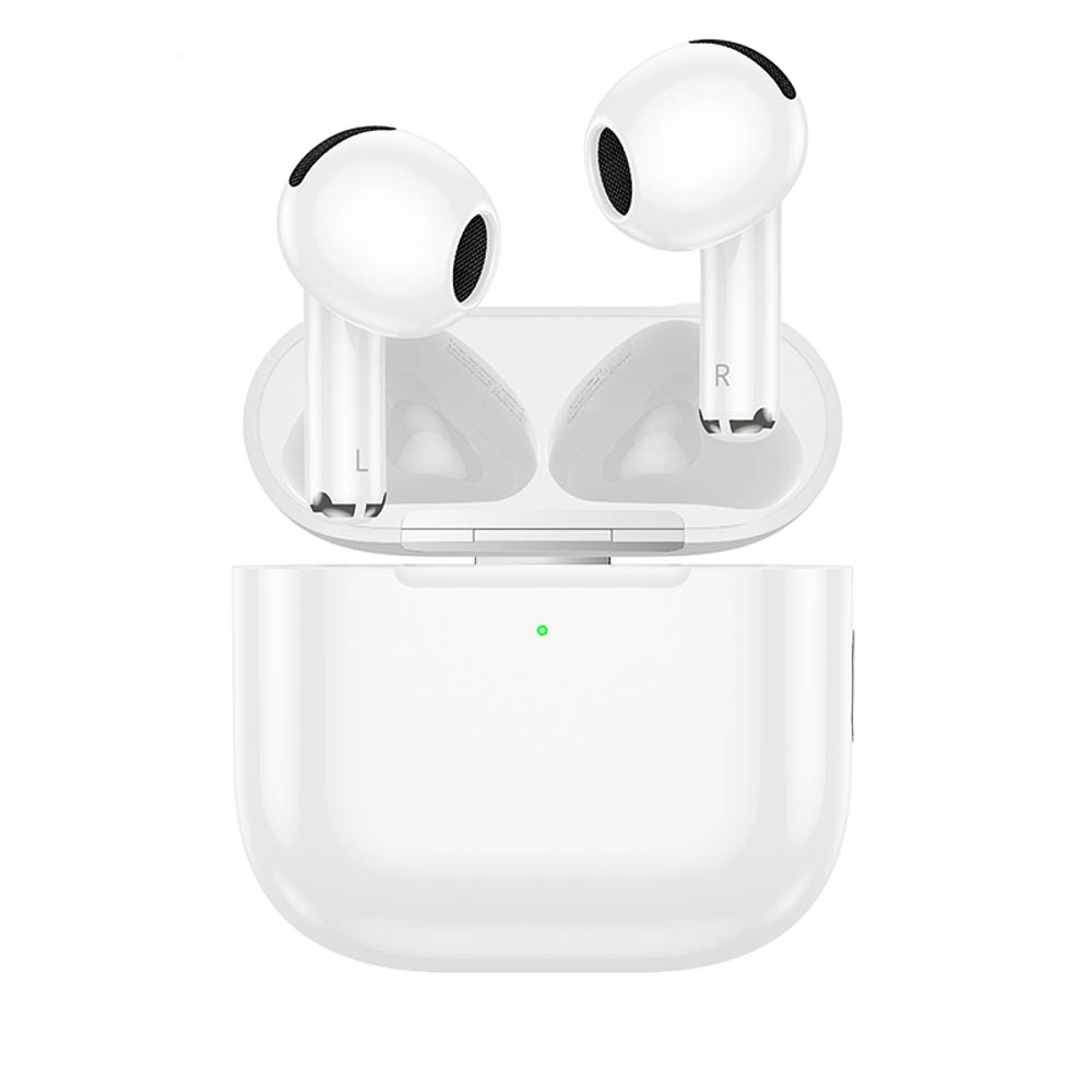 Наушники беспроводные TWS hoco. модель EW78, вкладыши, 300/30мАч, BT5.4, белый, арт.№ 410-119