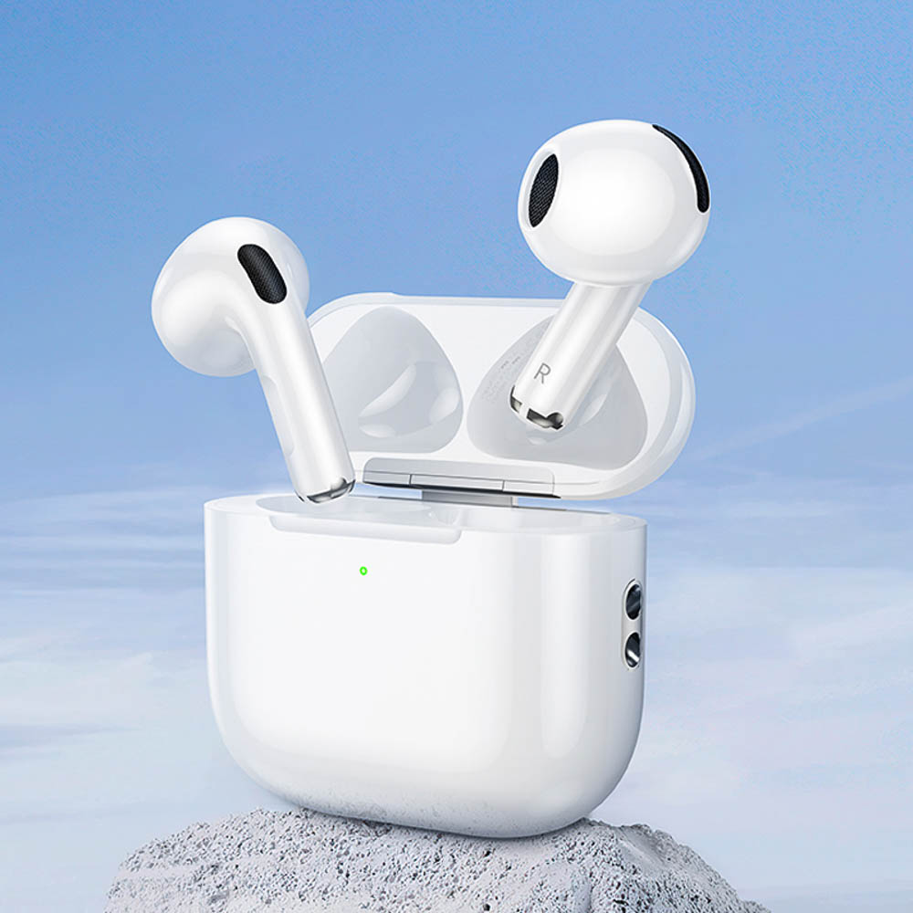 Наушники беспроводные TWS hoco. модель EW78, вкладыши, 300/30мАч, BT5.4, белый, арт.№ 410-119