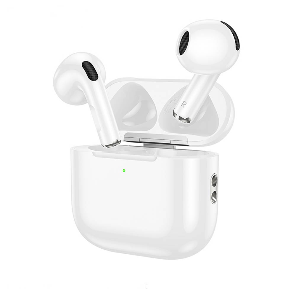 Наушники беспроводные TWS hoco. модель EW78, вкладыши, 300/30мАч, BT5.4, белый, арт.№ 410-119