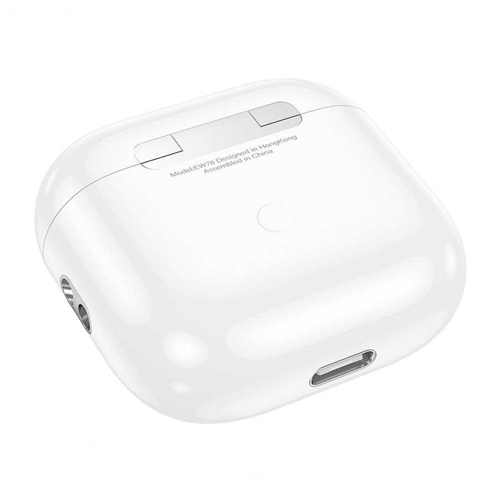 Наушники беспроводные TWS hoco. модель EW78, вкладыши, 300/30мАч, BT5.4, белый, арт.№ 410-119