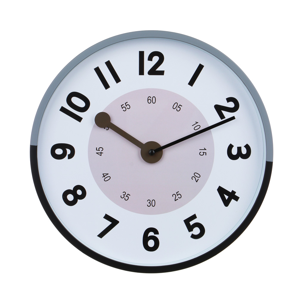 LADECOR CHRONO Часы настенные круглые, пластик, 30,5х30,5х4,5 см, 1xАА, арт.2-24, арт.№ 581-255