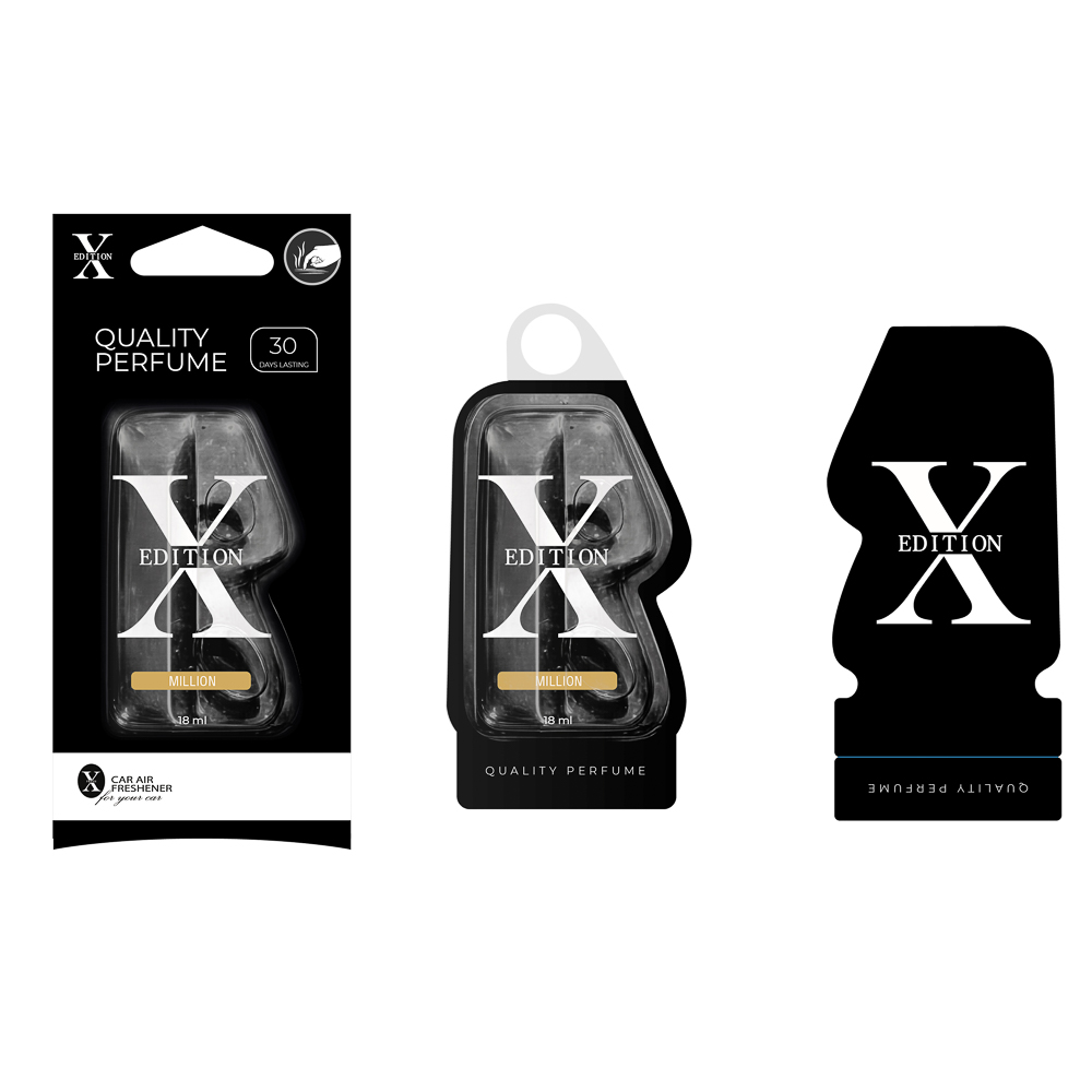 Ароматизатор подвесной гелевый тм NEW GALAXY X-Edition, 18 мл, Bl.Opium,Million,Sum.Dream,L'imperat., арт.№ 794-727