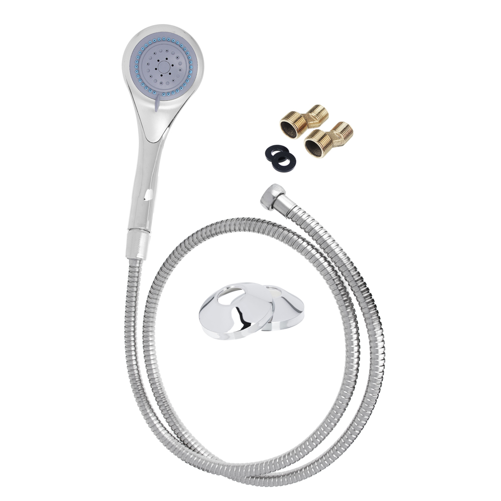 Смеситель Klabb LUX для ванны кор. излив, с душ набором, керам. кран-буксы 1/2, цинк, арт.№ 566-387