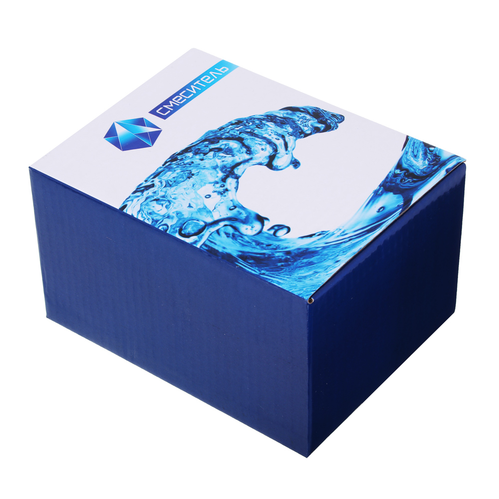 Смеситель Klabb LUX для ванны кор. излив, с душ набором, керам. кран-буксы 1/2, цинк, арт.№ 566-387