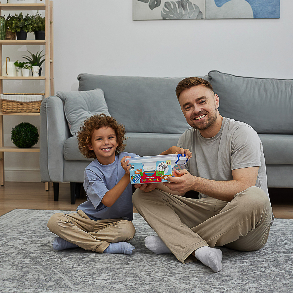 BY Education Конструктор пластиковый "Чудо-палочки", 300 деталей, PE, PP, 28х18х12,5 см, арт.№ 859-072