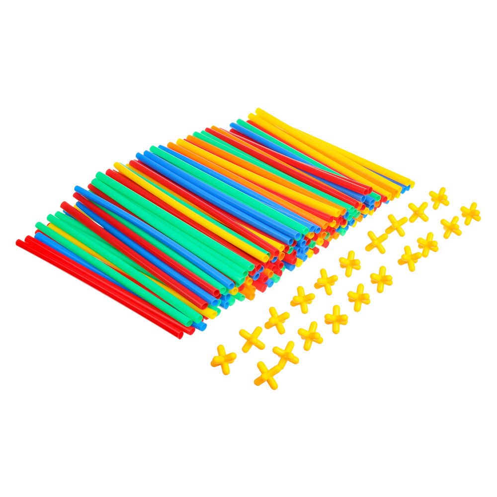 BY Education Конструктор пластиковый "Чудо-палочки", 300 деталей, PE, PP, 28х18х12,5 см, арт.№ 859-072