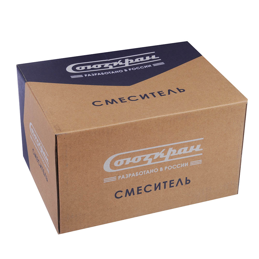 СоюзКран Смеситель для раковины SK2080, без подводки керам. кран-буксы 1/2, цинк, арт.№ 567-080