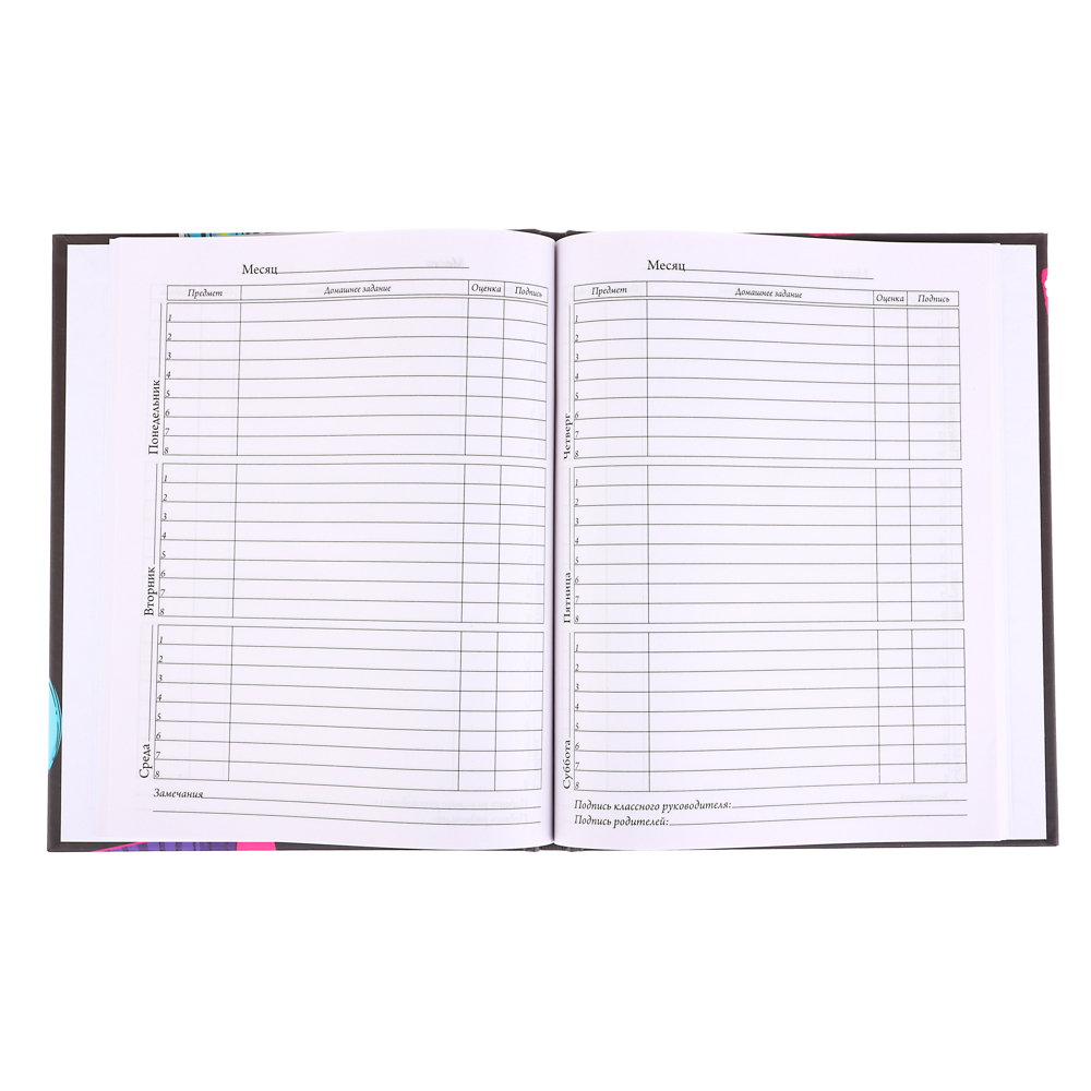 Аниме Дневник школьный, твердая обложка 7БЦ, выборочный лак, 48 листов, арт.№ 564-064