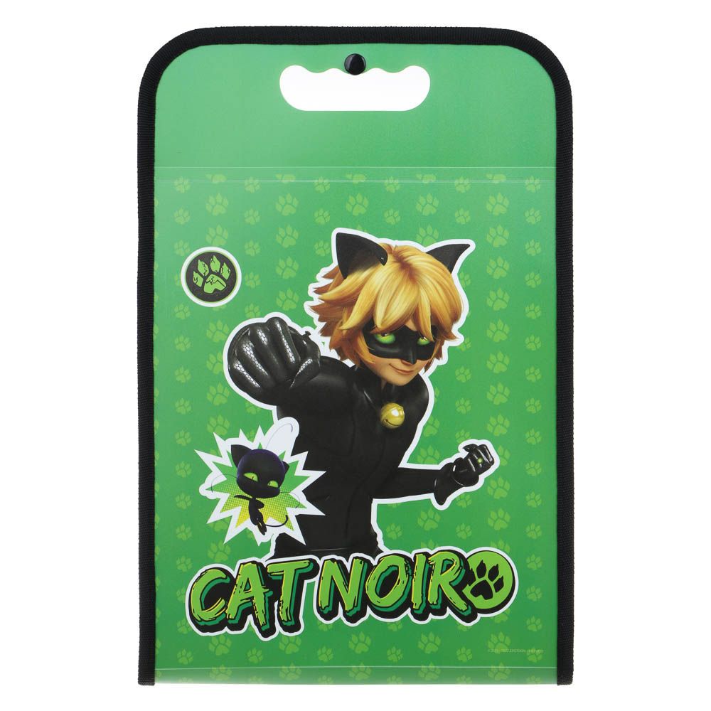 Ледибаг/Супер-Кот Папка-портфель 37,5x24см, для A4, 13отд., расшир., ручка, кнопка, пл., "Кор", 2диз, арт.№ 811-022