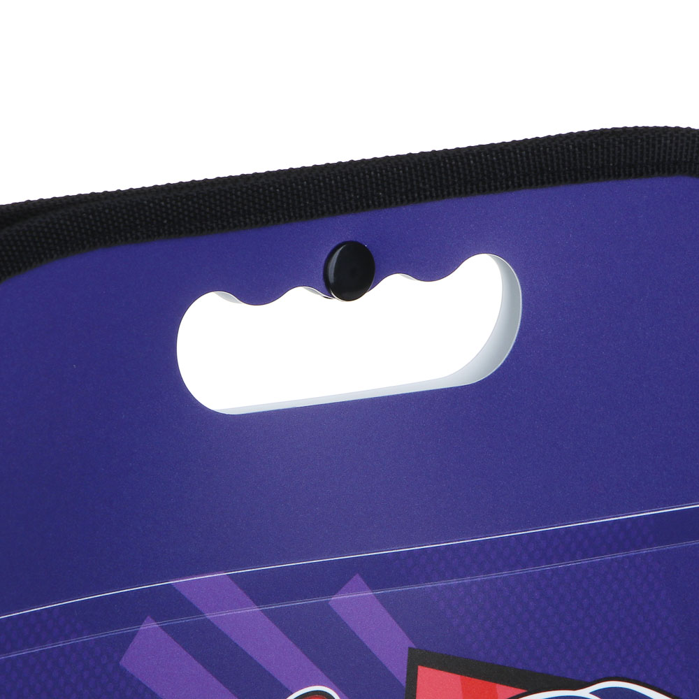 Ледибаг/Супер-Кот Папка-портфель 37,5x24см, для A4, 13отд., расшир., ручка, кнопка, пл., "Кор", 2диз, арт.№ 811-022