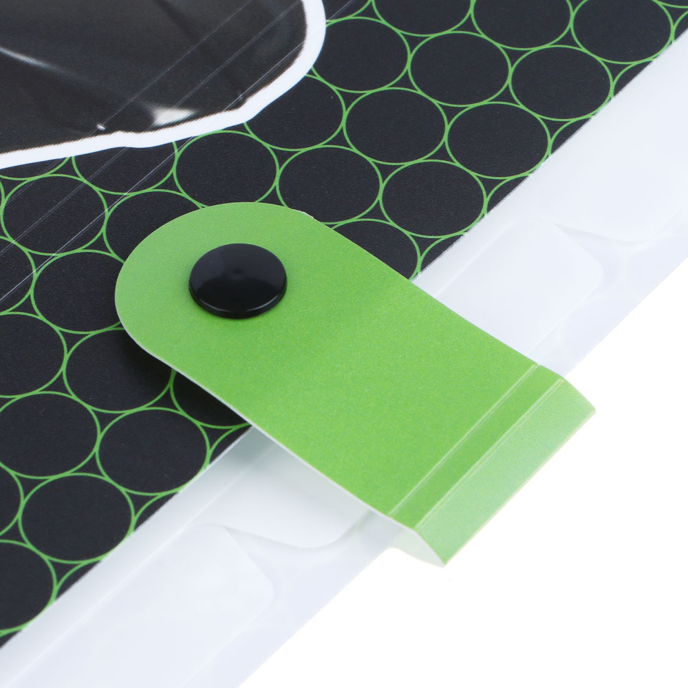 Ледибаг/Супер-Кот Папка для тетрадей 32,5x24см, для A4, 5отд., расшир., кнопка, пластик, "Кор", 2диз, арт.№ 811-023