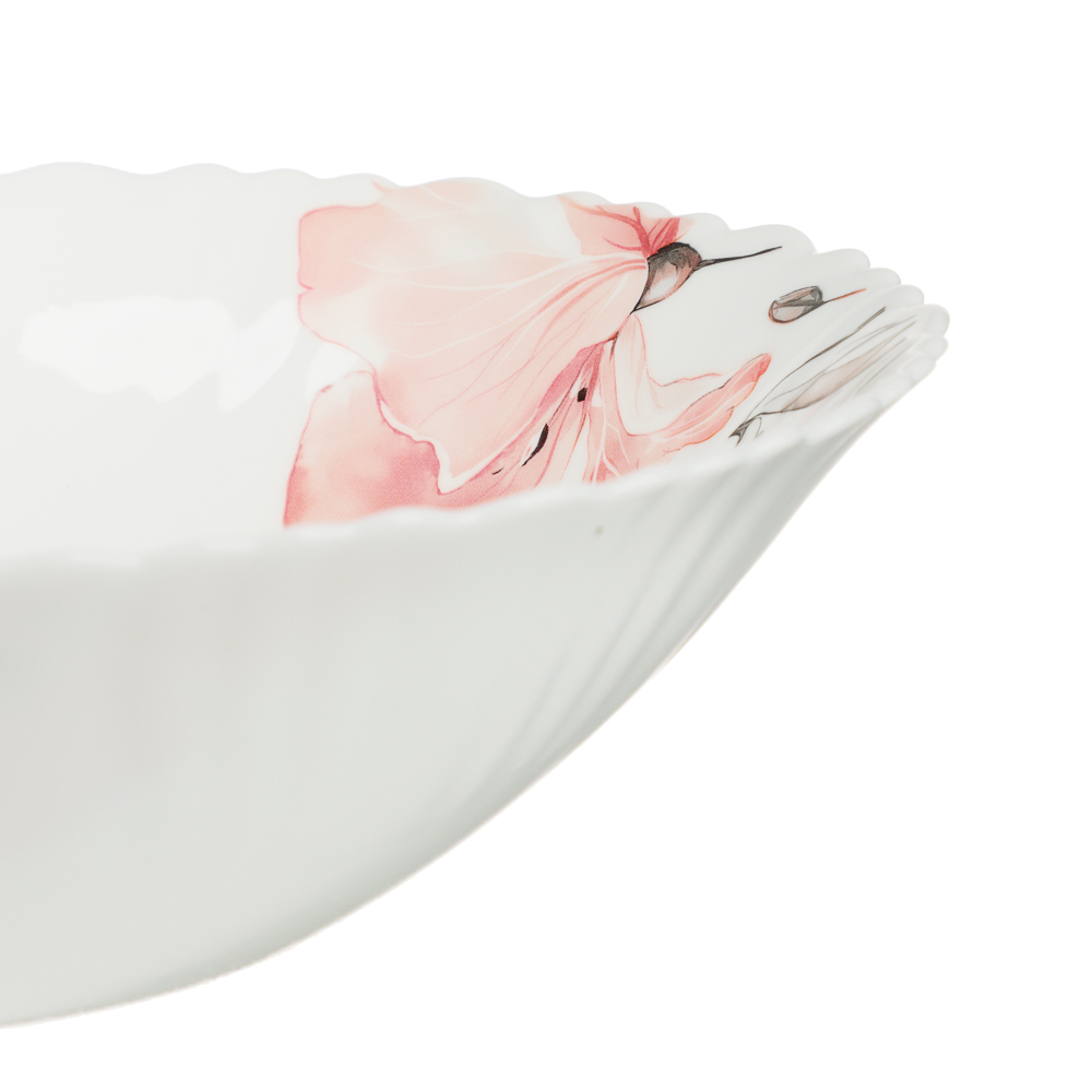 MILLIMI Роселла Салатник, опаловое стекло, 24см, арт.№ 818-876