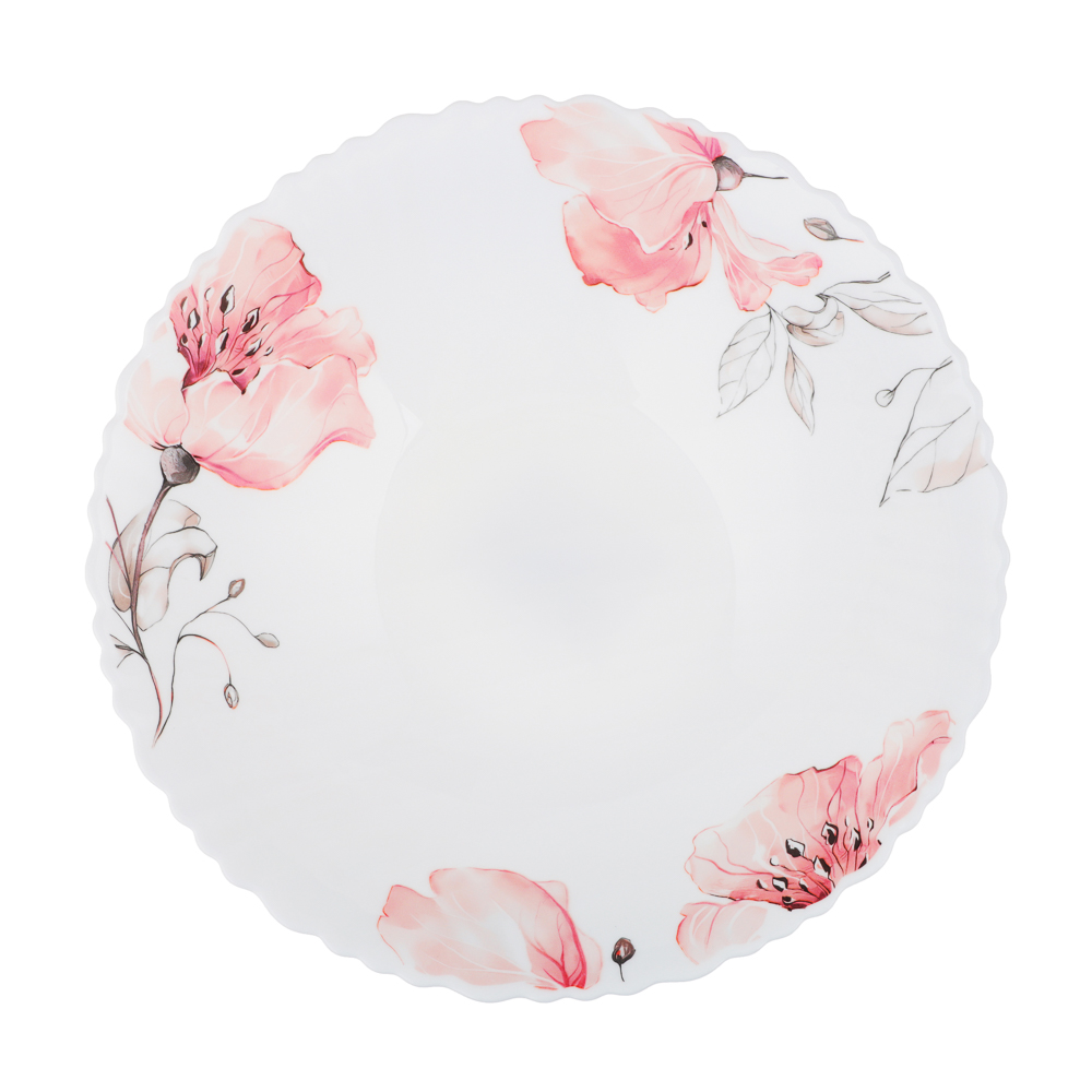 MILLIMI Роселла Салатник, опаловое стекло, 24см, арт.№ 818-876