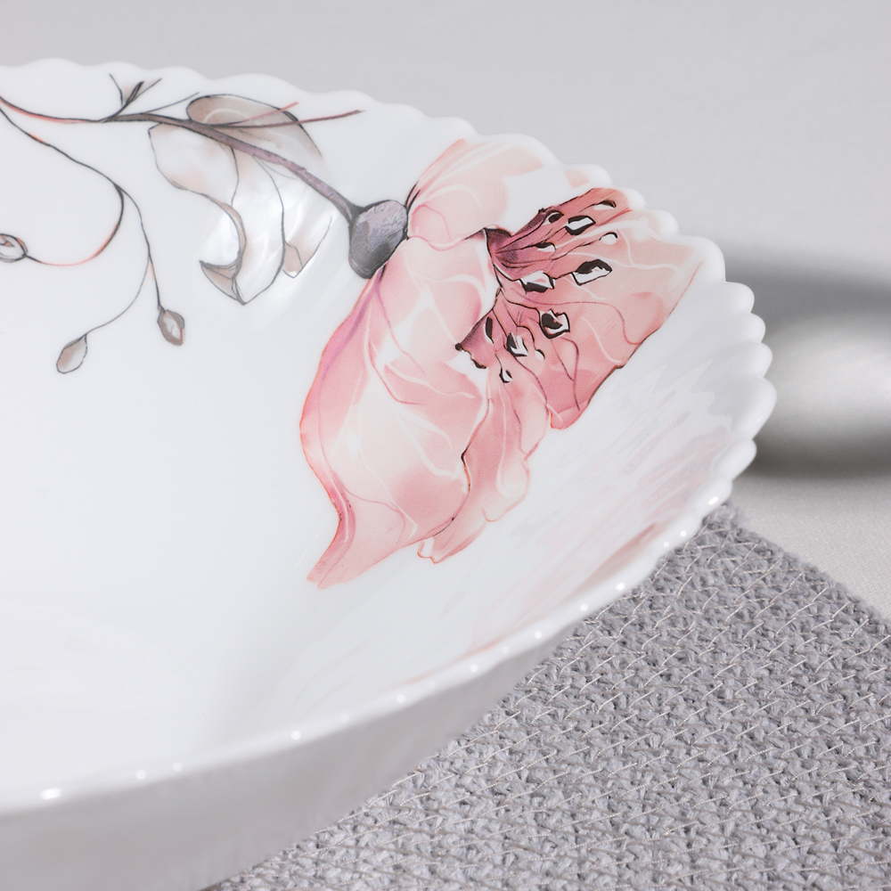 MILLIMI Роселла Салатник, опаловое стекло, 24см, арт.№ 818-876