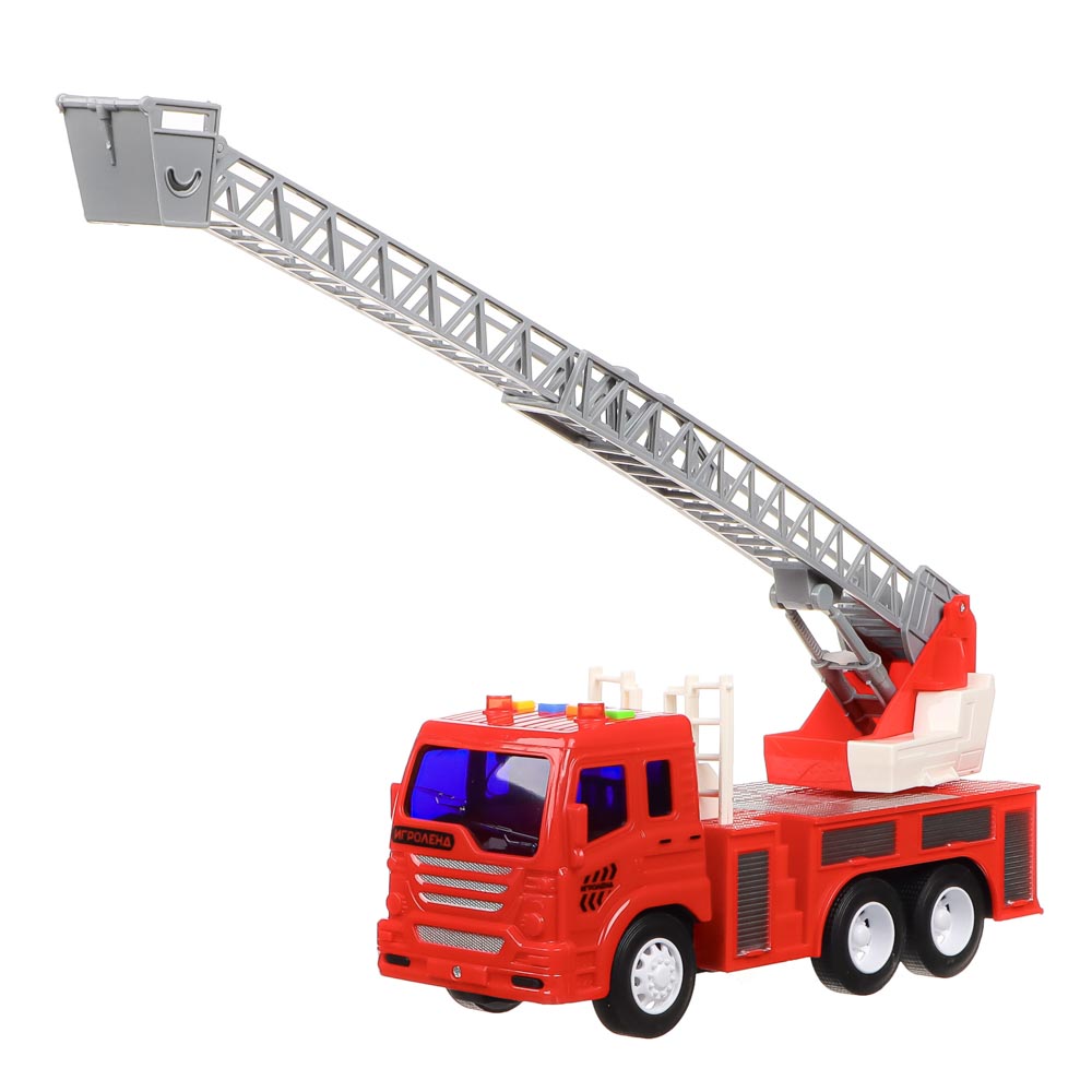 ИГРОЛЕНД Машина инерционная, свет, звук, 3хAG13, пластик, 25х9-17х10-12,5 см, 5 дизайнов, арт.№ 292-197