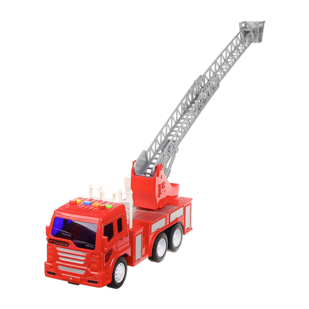 ИГРОЛЕНД Машина инерционная, свет, звук, 3хAG13, пластик, 25х9-17х10-12,5 см, 5 дизайнов, арт.№ 292-197