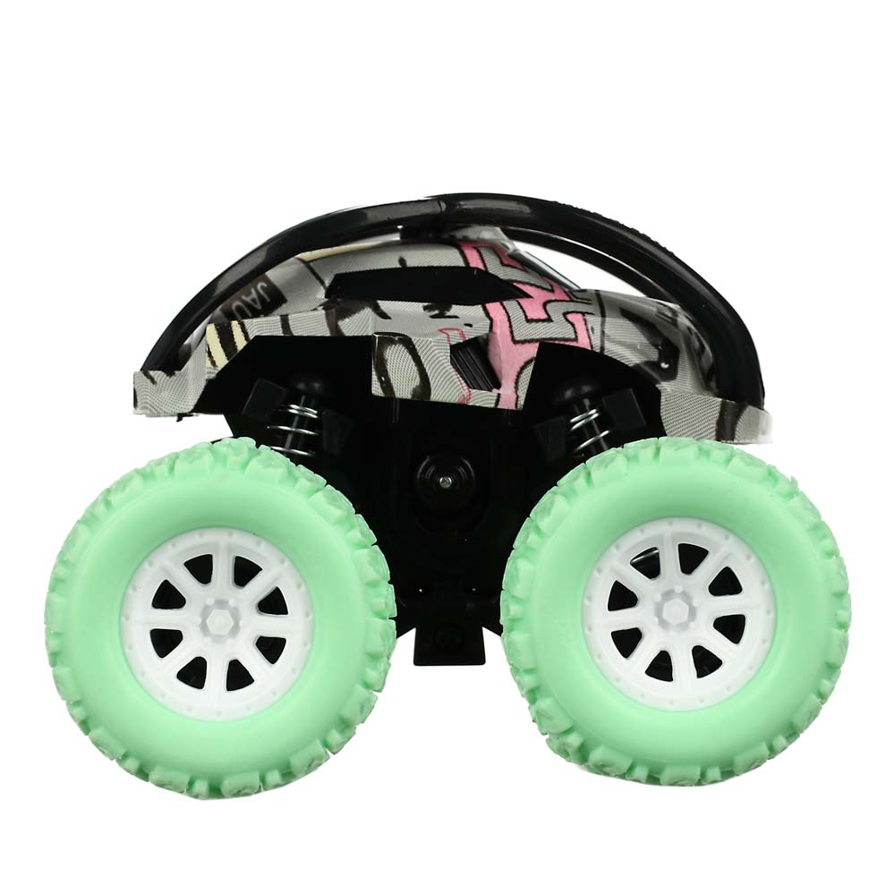 ИГРОЛЕНД Машинка инерционная "Монстр-акробат", ABS, 9х9х7см, 4 цвета, арт.№ 292-225