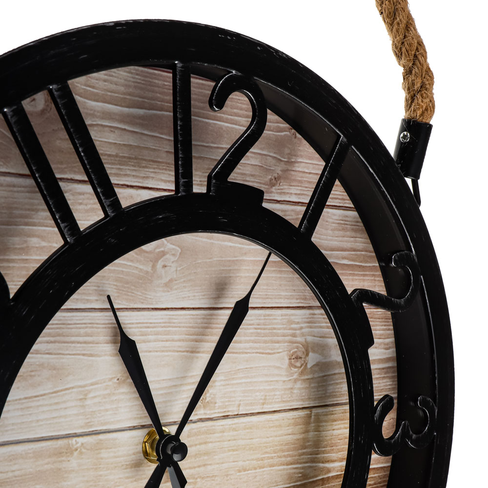 LADECOR CHRONO Часы настенные с веревочной вешалкой, пластик, 30см, ЧН-31, арт.№ 581-140