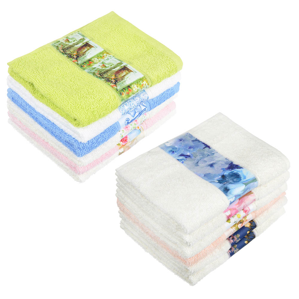 PROVANCE Комплект полотенец подарочных 2шт, "Праздник", 100% хлопок, 30х50см, 340гр/м, арт.№ 420-013