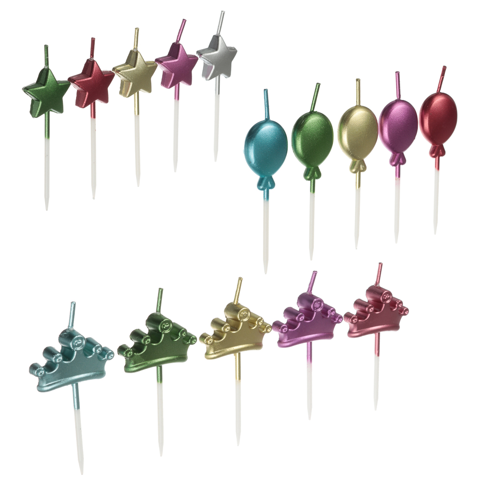 FNtastic Свечи для торта фигурные, парафин, 3 дизайна, арт.№ 506-197