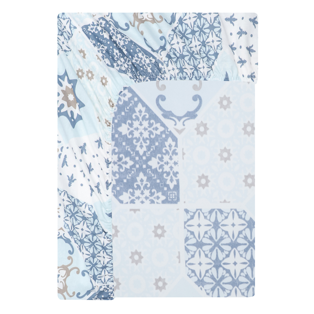 PROVANCE Стандарт Простыня на резинке 180х200х20см, 100% хлопок, бязь, 4 дизайна, арт.№ 432-277