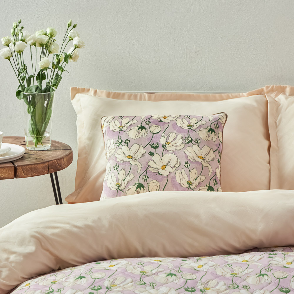 PROVANCE Дейзи Чехол для подушки велюр, 40х40см, 100% полиэстер, 3 цвета, арт.№ 488-153