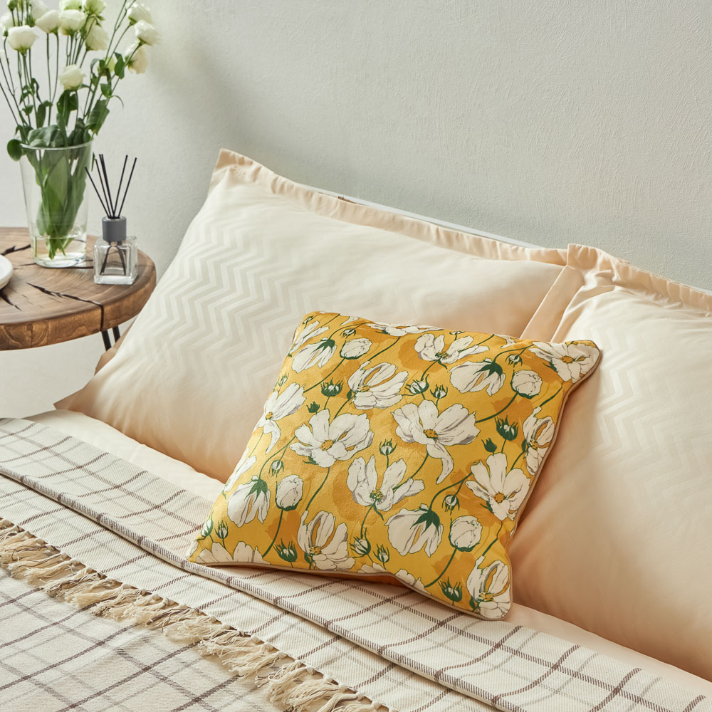 PROVANCE Дейзи Чехол для подушки велюр, 40х40см, 100% полиэстер, 3 цвета, арт.№ 488-153