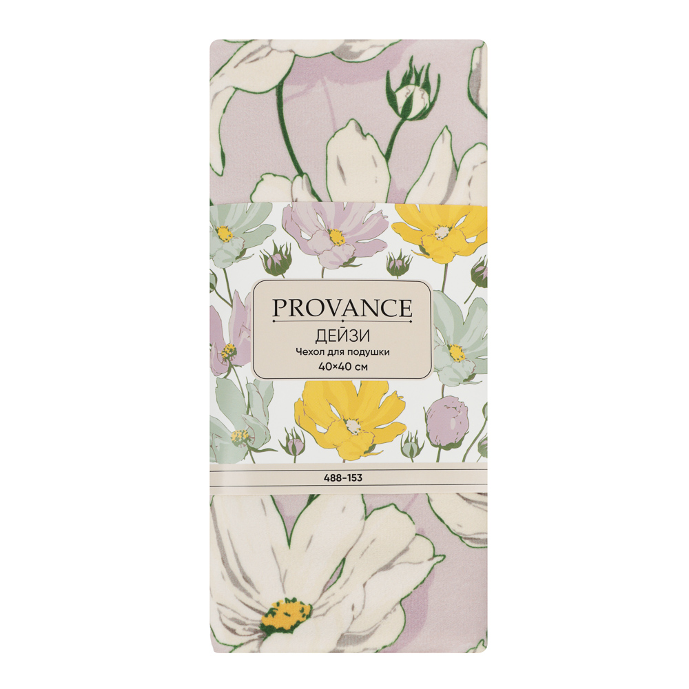 PROVANCE Дейзи Чехол для подушки велюр, 40х40см, 100% полиэстер, 3 цвета, арт.№ 488-153