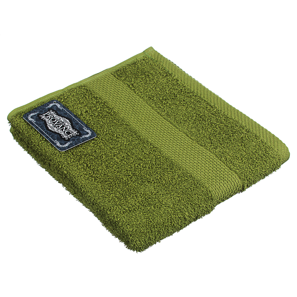 PROVANCE Наоми Полотенце махровое, 100% хлопок, 50х90см, 360гр/м, темно-зеленый, арт.№ 489-193