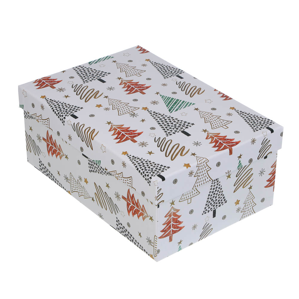 Набор подарочных коробок тм СНОУ БУМ, 3 размера 23x16x9,5см, 21x14x8см, 19x12x6,5см, картон, 3 диз., арт.№ 207-258