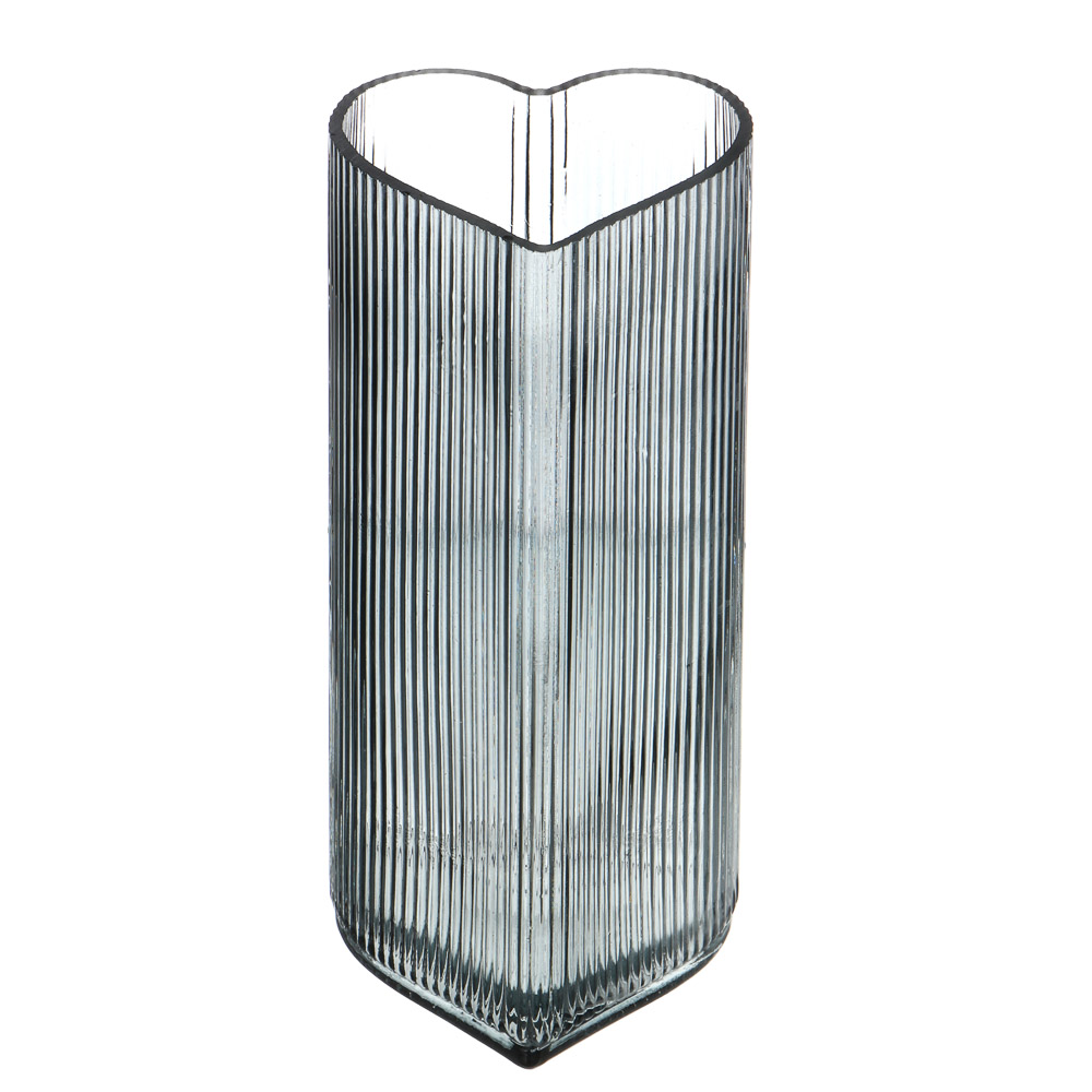 Ваза тм LADECOR "Сердце" 19х8,4 см, стекло, арт.№ 502-227