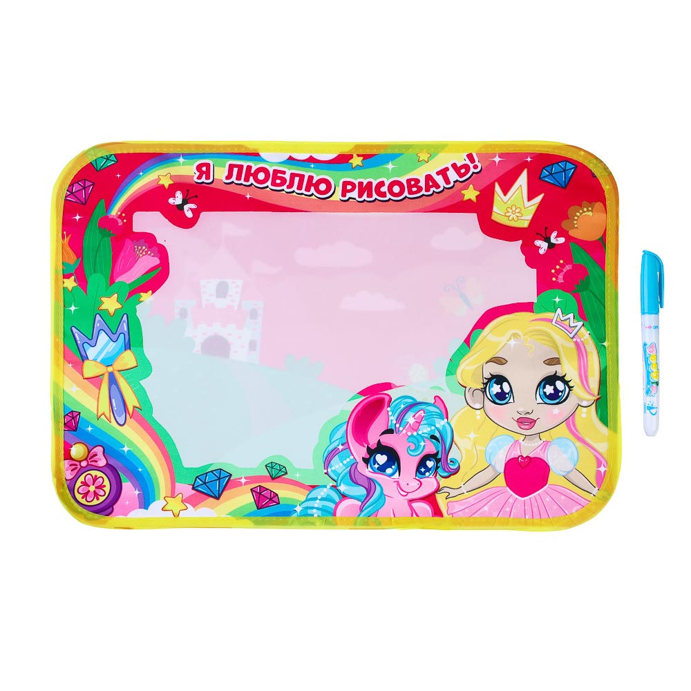 ХОББИХИТ Коврик для раскрашивания, полиэстер, 39x28см, 3 дизайна, арт.№ 280-012