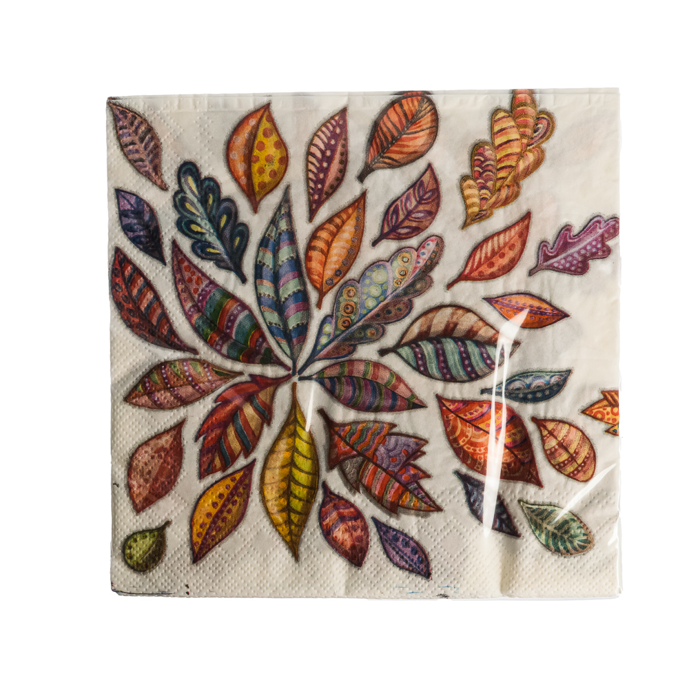 Салфетки бумажные 20шт, двухслойные, 33x33см, 2 дизайна, арт.№ 437-270