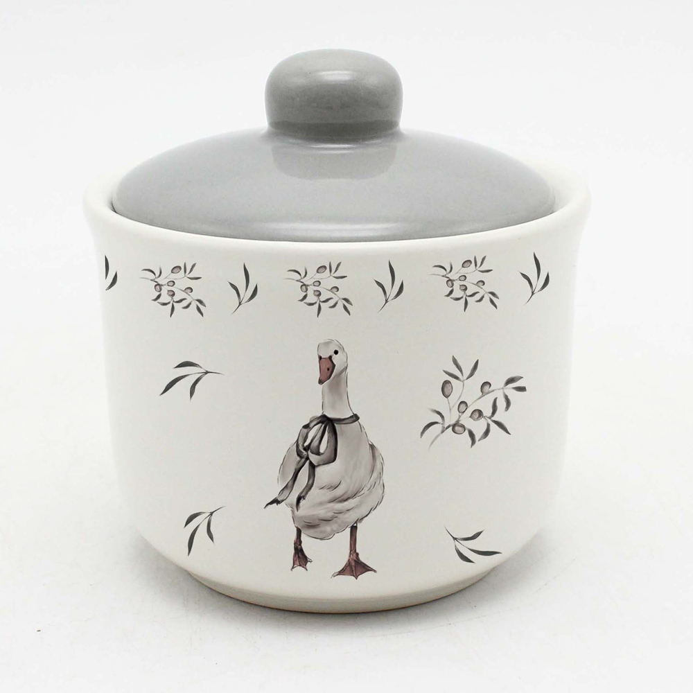 Сахарница Гуси тм MILLIMI, 350мл, керамика, арт.№ 824-356
