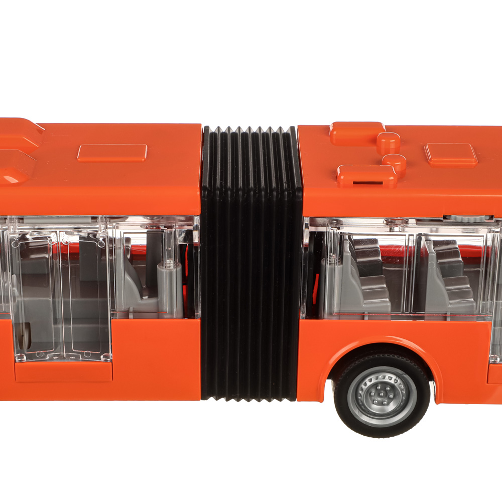 ИГРОЛЕНД Городской транспорт, свет, звук, инерция, двери откр, 3хLR44, ABS, 48х16,5х11,5см, 3 диз, арт.№ 292-217