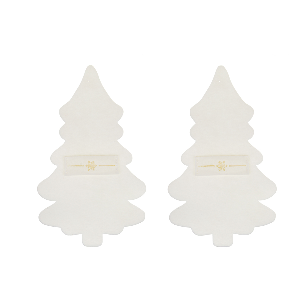 PROVANCE Ноэль Подставка фетровая под столовые приборы, 2шт в комплекте, 100% полиэстер, белый, арт.№ 492-176