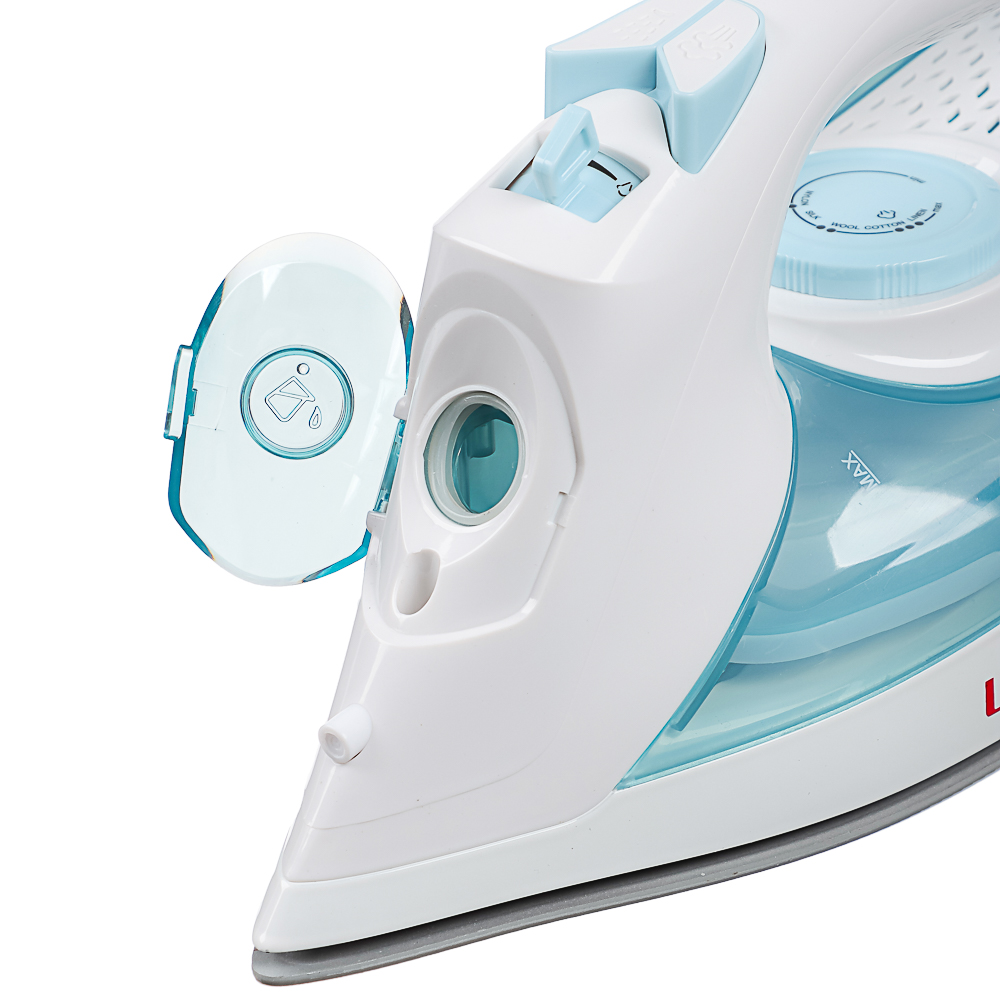 LEBEN Утюг 2600ВТ керам, антинакипь антикапля шнур 2,2м, бел, арт.№ 249-059