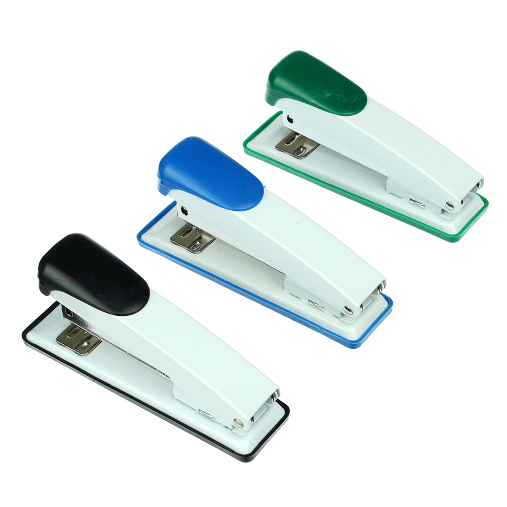 ClipStudio Степлер канцелярский для скоб №24/6, металлический корпус, ассорти 3 цвета, в карт.уп, арт.№ 598-004