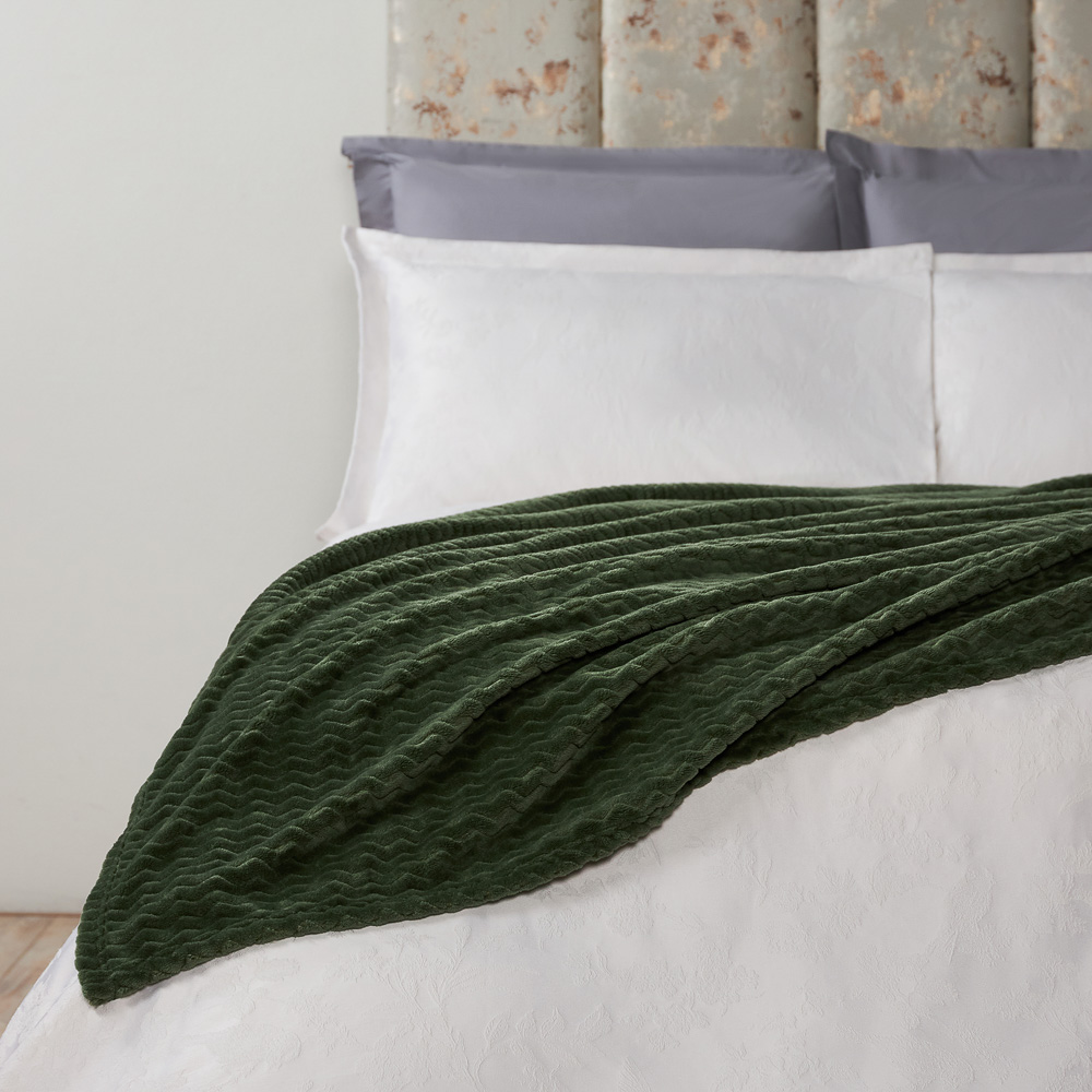 PROVANCE Эвкалипт Плед микрофибра, 180х200см, 300гр/м, зеленый, арт.№ 486-010