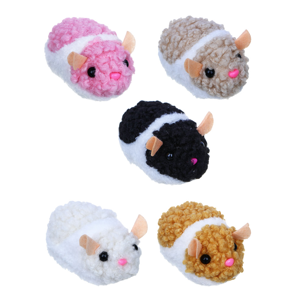 ИГРОЛЕНД Игрушка интерактивная-сюрприз "Электро-хомяки", 1хААА, пластик, полиэстер, 5 дизайнов, арт.№ 272-766