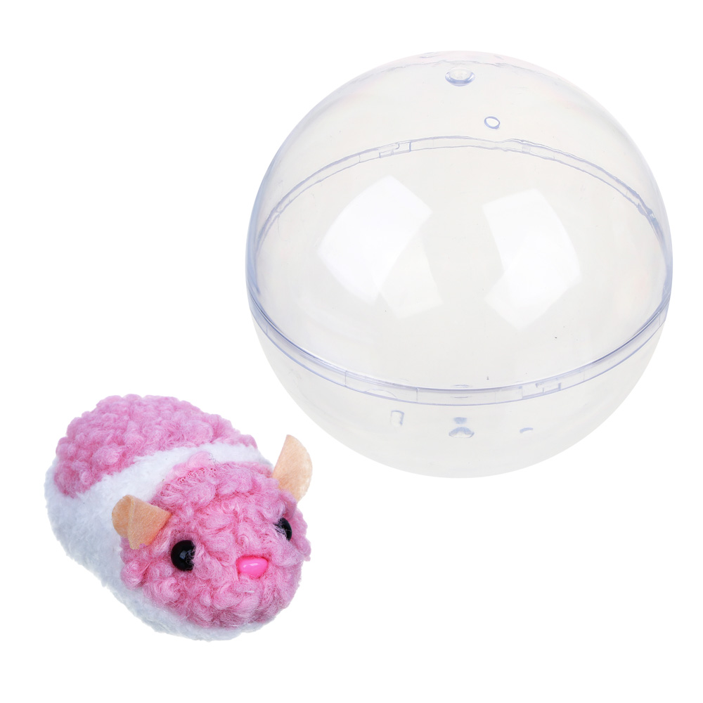 ИГРОЛЕНД Игрушка интерактивная-сюрприз "Электро-хомяки", 1хААА, пластик, полиэстер, 5 дизайнов, арт.№ 272-766