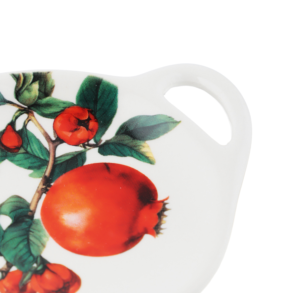 MILLIMI Гранат Подставка под чайный пакетик, 12х9х1,5см, керамика, арт.№ 824-140