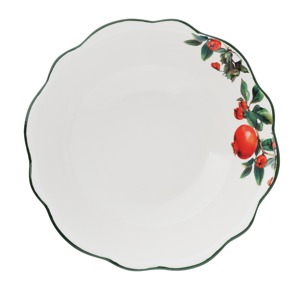 MILLIMI Гранат Салатник, 800мл, 20,5х6см, керамика, арт.№ 824-141