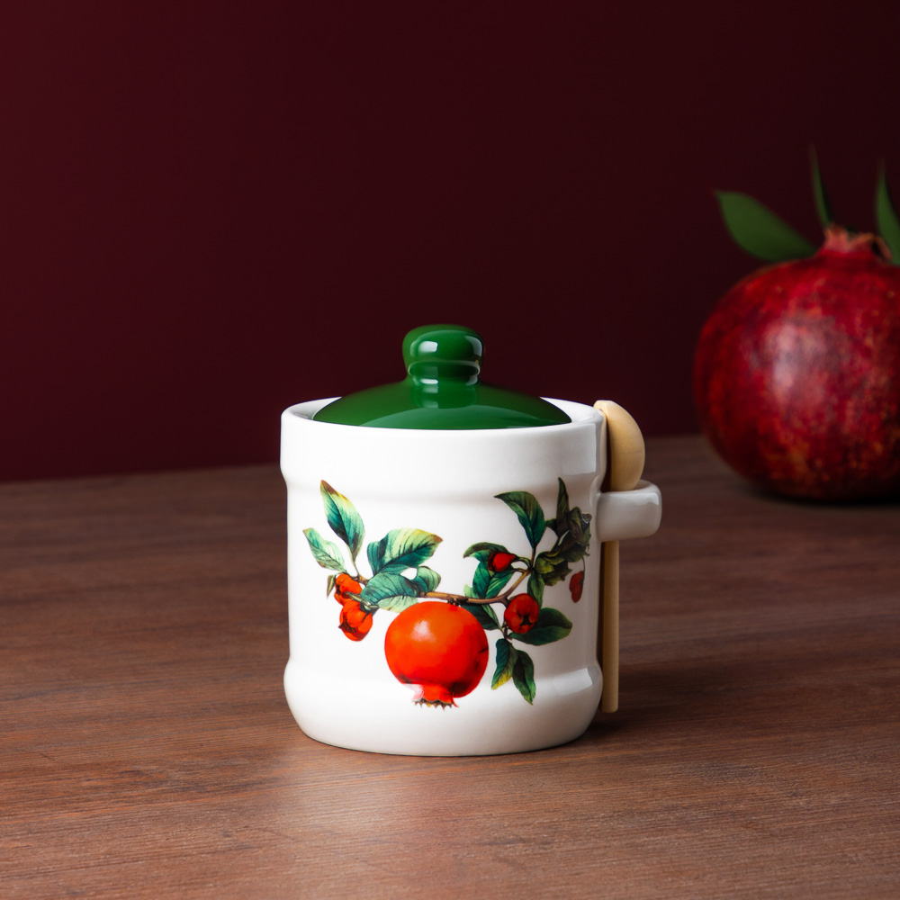 MILLIMI Гранат Сахарница, 320мл, керамика, бамбук, арт.№ 824-143