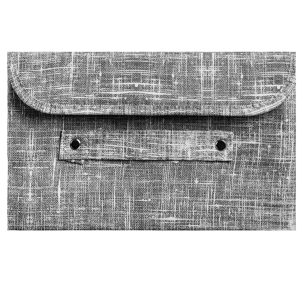 VETTA ЛЁН Кофр для хранения с крышкой, 26х20х15см, полиэстер,серый, арт.№ 457-548