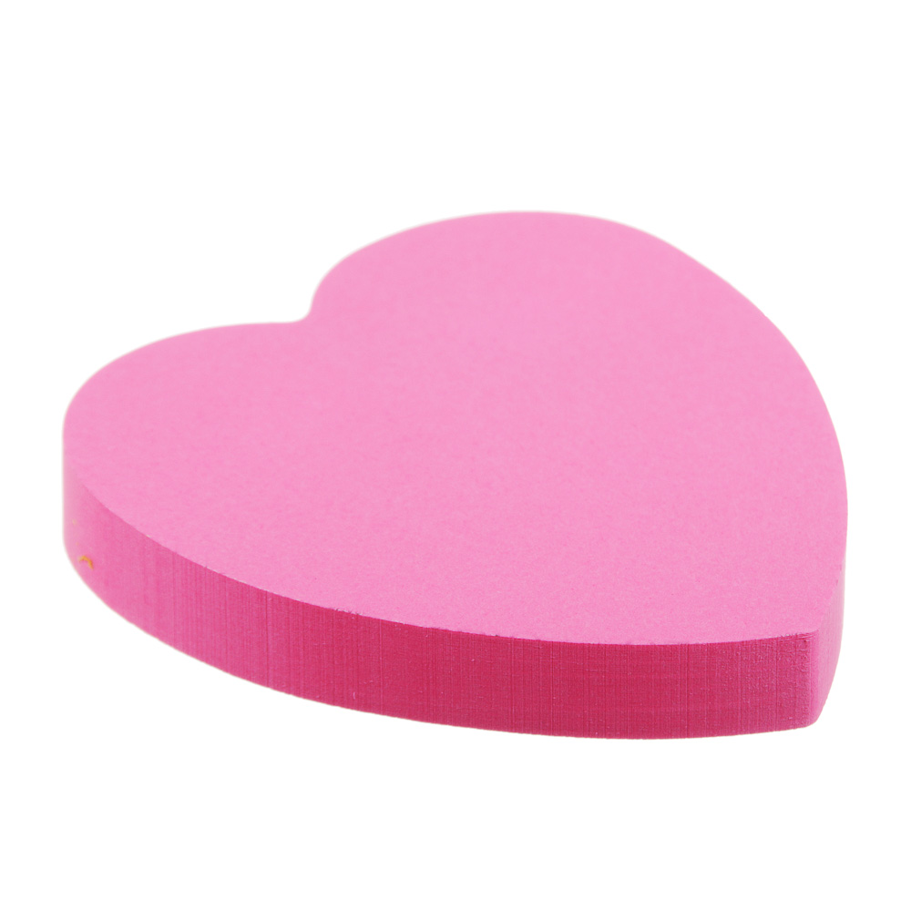 Блок с клеевым краем бумажный ClipStudio 68x68мм, 100 листов, фигурный, 4 формы, 4 неоновых цвета, арт.№ 533-015