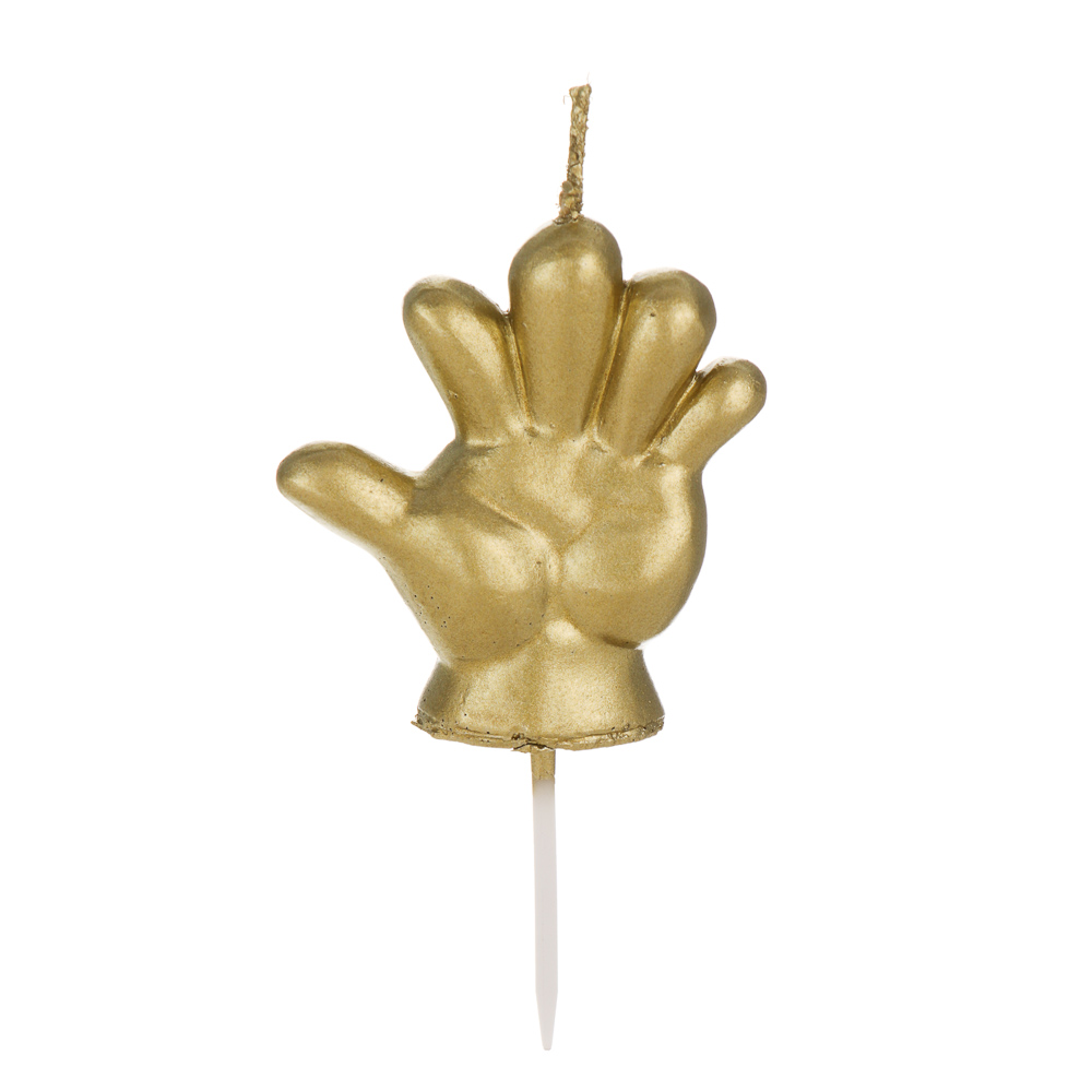 Свеча для торта тм Fntastic 5 см, форма пальцев, парафин, 5 дизайнов, арт.№ 506-282